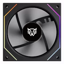Ventilador Balam Rush Br-942348 12 Cm, 1800 Rpm, Led Multi, Negro