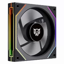 Ventilador Balam Rush Br-942348 12 Cm, 1800 Rpm, Led Multi, Negro