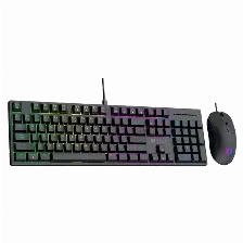 Kit Teclado Y Mouse Balam Rush Fusion Vanguard Ckg690 Rgb, Alambrico, Usb, Negro
