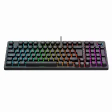 Teclado Gamer Mecanico Balam Rush Dominate X Pro Gk777, Rgb, Switch Rojo, Usb, Negro