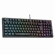 Teclado Gamer Mecanico Balam Rush Dominate X Pro Gk777, Rgb, Switch Rojo, Usb, Negro