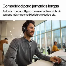 Audífonos Hp Poly Mission 615 Monaural Usb Wired Headset Diadema, Alámbrico, Negro