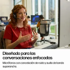 Audífonos Hp Poly Mission 625 Stereo Usb Wired Headset Diadema, Alámbrico, Negro
