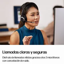 Audífonos Hp Poly Poly Mission 815 Monaural Usb Wired H Diadema, Alámbrico, Negro