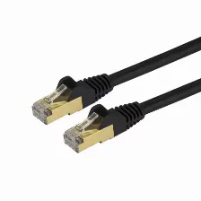Patchcord Startech.com Cat6a, 9.1 M, Negro