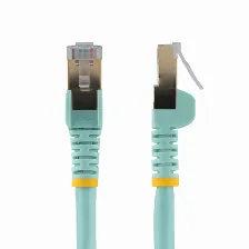 Patchcord Startech.com Cat6a, 2.133 M, Turquesa