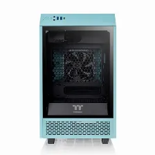 Gabinete Thermaltake The Tower 100 Mini Tower, Ventana, 2x Ventiladores, Turquesa