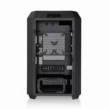 Gabinete Thermaltake The Tower 300 Micro Tower, Ventana Frontal, 2x Ventiladores, Negro Open Box