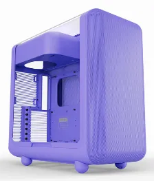Gabinete Hyte X50 Mid Tower, Ventana Lateral Vidrio Templado, Sin Fuente, Taro Milk, Morado
