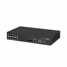 Switch Dahua Technology Access Dh-as4300-8gt2gf Gestionado, L2/l2+, Rj-45 8, Gigabit Ethernet (10/100/1000), Negro