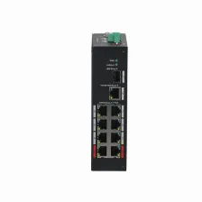 Switch Dahua Technology Poe Pfs3110-8et-96 No Administrado, Cantidad De Puertos 8, Fast Ethernet (10/100), 7.6 Gbit/s, Negro