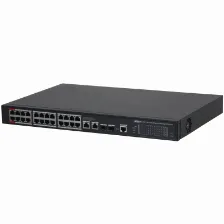 Switch/ Dahua/ Dh-s4228-24gt-360/ Gigabit 24 Puertos Administrable/ Capa 2/ 2 Puertos Hi-poe/ Redundancia De Red: Stp/ Rstp/ Transmision De Larga Distancia De 250 M/ 56 Gbps/ Poe