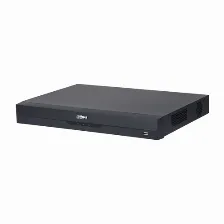 Dvr Dahua 16 Canales + 8 Canales Ip, 5mp Lite, 2x Hdd, Max 16tb, Reconocimiento Facial, Negro