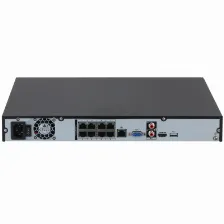 Nvr/ Dahua/ Dhi-nvr4208-8p-4ks3/ De 8 Mp/ 4k/ 8 Canales Ip/ 8 Puertos Poe/ Rendimiento De 160 Mbps/ H.265+/ 2 Bahias Hdd / Soporta Camaras Wizsense/ Hdmi 4k And Vga/ 4 Can. Smd Plus/ E And S De Alarma