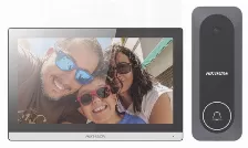 Kit Videoportero Hikvision Hibrido, Touch, Wi-fi, Altavoz, Apertura De Puerta, Open Box