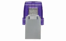 Memoria Usb Kingston Datatraveler Microduo 3c, 64gb, Usb 3.0 A/c, Morado