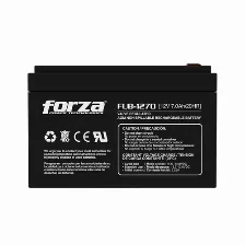 Bateria Para Ups Forza Fub-1270 Sealed Lead Acid (vrla), 12 V, 7 Ah, Negro