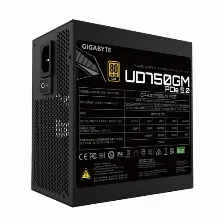 Fuente De Poder Gigabyte Ud750gm Pg5 750 W, Atx 2.31, 80 Plus Gold, Fully-modular