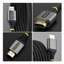 Cable Hdmi Startech.com V. 2.0, 1 M, 18 Gbit/s, Negro, Plata