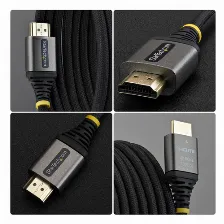 Cable Hdmi Startech.com V. 2.0, 2 M, 18 Gbit/s, Negro, Plata