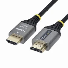 Cable Hdmi Startech.com V. 2.0, 3 M, 18 Gbit/s, Negro, Plata