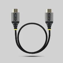 Cable Hdmi Startech.com V. 2.0, 0.5 M, 18 Gbit/s, Negro, Plata