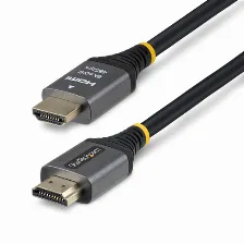 Cable Hdmi Startech.com V. 2.1, 0.3 M, 48 Gbit/s, Negro, Plata