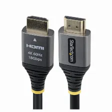 Cable Hdmi Startech.com V. 2.0, 1.5 M, Negro, Plata