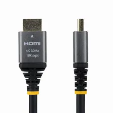 Cable Hdmi Startech.com V. 2.0, 1.5 M, Negro, Plata