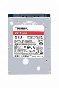 Disco Duro Interno Toshiba L200 2tb, 2.5 Pulgadas, Sataiii, 6 Gbit/s, 5400rpm, 128mb Cache