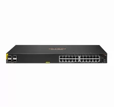 Switch Aruba 6100 24g Class4 Poe 4sfp+ 370w Gestionado, L3, Cantidad De Puertos 24, Gigabit Ethernet (10/100/1000), 128 Gbit/s, 1u, Negro