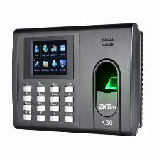 Control De Acceso Zkteco K30 Lector De Huella, Lector De Codigo De Acceso, 1000 Tarjetas, 8000, Pantalla 7.11 Cm (2.8