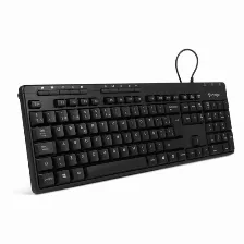 Teclado Vorago Kb-202 Alambrico, Usb, Multimedia, Negro