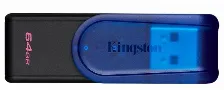 Memoria Usb Kingston Datatraveler Exodia S, 64 Gb, Usb 3.0, Azul