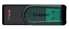 Memoria Usb Kingston Datatraveler Exodia S, 64gb, 3.0,tapa Giratoria, Verde
