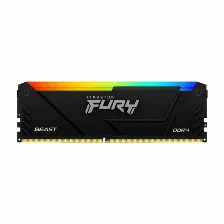 Memoria Ram Kingston Fury Beast Rgb 16gb 2x8gb 3600mhz Ddr4, Cl 17