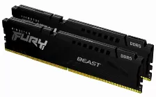 Memoria Kingston Fury Beast, 32gb, Ddr5, 2x16gb 5600mhz, Cl40, Dimm, Negro