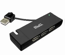 Hub Klip Xtreme Kuh-400 Cantidad De Puertos 4, 4 Usb 2.0, Longitud De Cable 1.5 M, Velocidad 480 Mbit/s, Color Negro