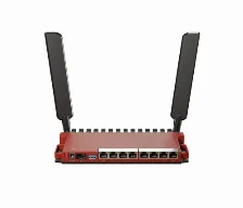 Ruteador Inalámbrico Mikrotik L009uigs-2haxd-in Wi-fi 6 (802.11ax), 8 Rj-45, 574 Mbit/s, Rojo