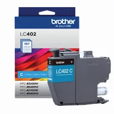 Cartucho De Tinta Brother Lc402cs Original, Cian, Rendimiento Estándar