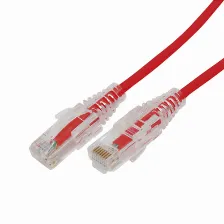 Cable De Parcheo Slim Utp Cat6a - 2 M Rojo, Dia?metro Reducido (28 Awg)
