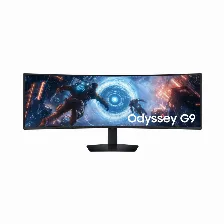 Monitor Para Juegos Samsung Odyssey G9 G91f, 49 Pulgadas Curvo 1000r, Dqhd 5120x1440, 144hz, 1ms, Freesync Premium Pro, Displayhdr 600.