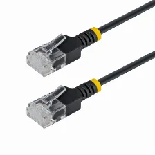 Patchcord Startech.com Cat6a, 0.3 M, U/utp (utp), Negro