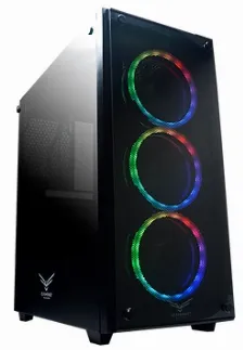 Gabinete Naceb Technology Player Psu No, Vent. 3x 120 Mm, Negro