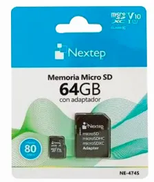 Memoria Nextep Ne-474s 64 Gb, Clase 10
