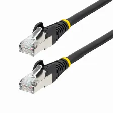 Patchcord Startech.com Nlbk-1f-cat6a-patch Cat6a, 0.305 M, S/ftp (s-stp), Negro