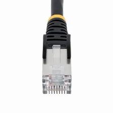 Patchcord Startech.com Nlbk-1f-cat6a-patch Cat6a, 0.305 M, S/ftp (s-stp), Negro