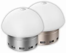 Cargador Necnon Nl-1 100 - 240 V, Universal, Interior, 6usb, 30 W, Plata