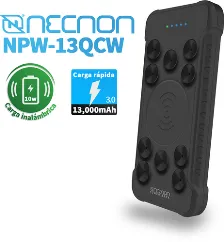 Power Bank Necnon Npw-13qcw 13000 Mah, Universal, Usb, Negro