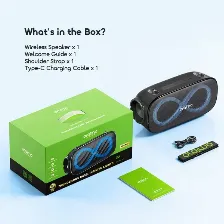Altavoz Bluetooth Oraimo Spacebox Pro, 80w, Bluetooth 5.4, 2.1 Canales, Bateria 5000mah, Soporte Karaoke, Luces Rgb.